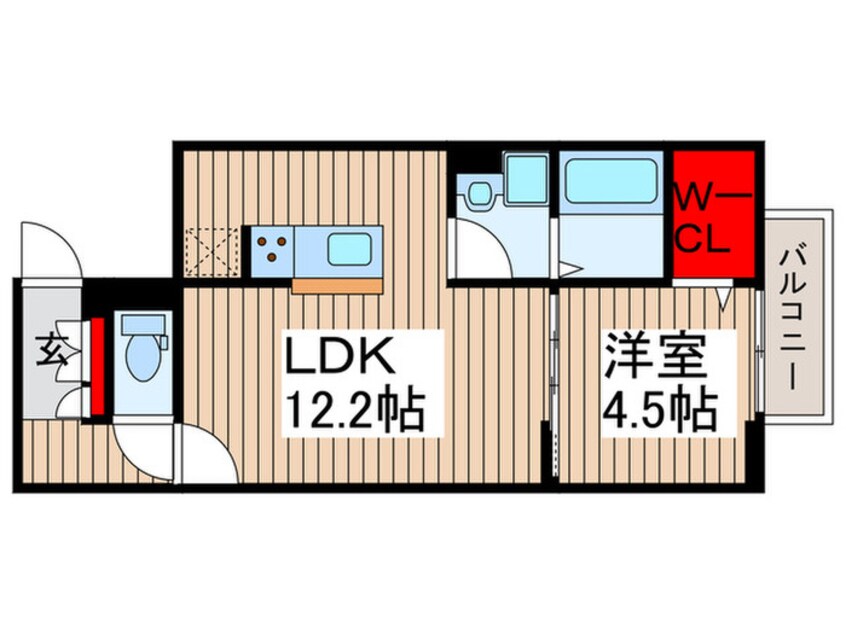 間取図 ルリアン保木間