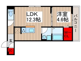 間取図 ルリアン保木間