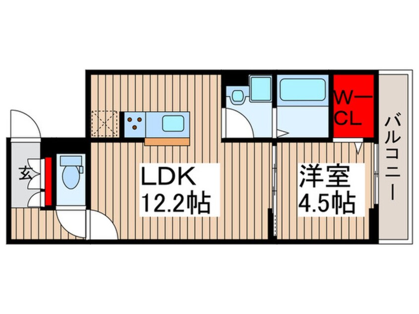 間取図 ルリアン保木間