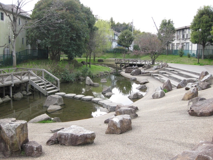 田原橋公園(病院)まで450m ふるさとの丘Ｃ棟