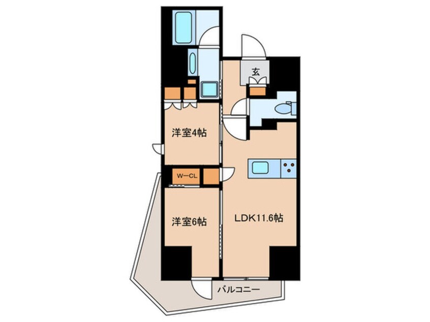 間取図 ザ・パークハビオ市ヶ谷イースト