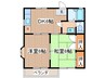 ゴ－ルドハイツ 2DKの間取り