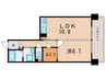 アーバンライフ目白駅前１号棟 1LDK+Sの間取り