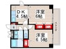 第２ロイヤルシラコ 2DKの間取り