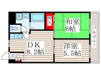 間取図 パ－ムスプリングス