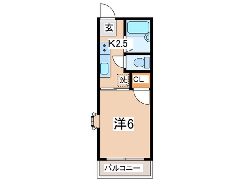 間取図 ﾌﾗｯﾂ横浜３