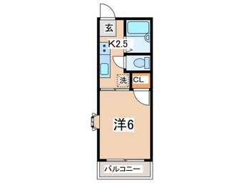 間取図 ﾌﾗｯﾂ横浜３