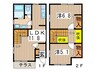 フォレストハウス 2LDKの間取り