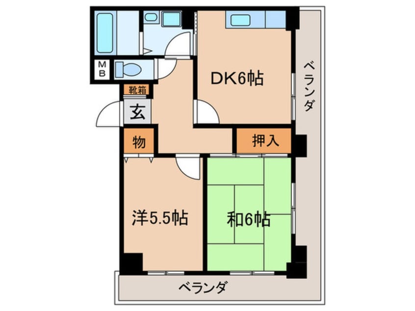 間取図 第５メゾン小茂根
