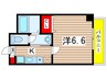 カレラⅠ 1Kの間取り