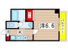 カレラⅠ 1Kの間取り