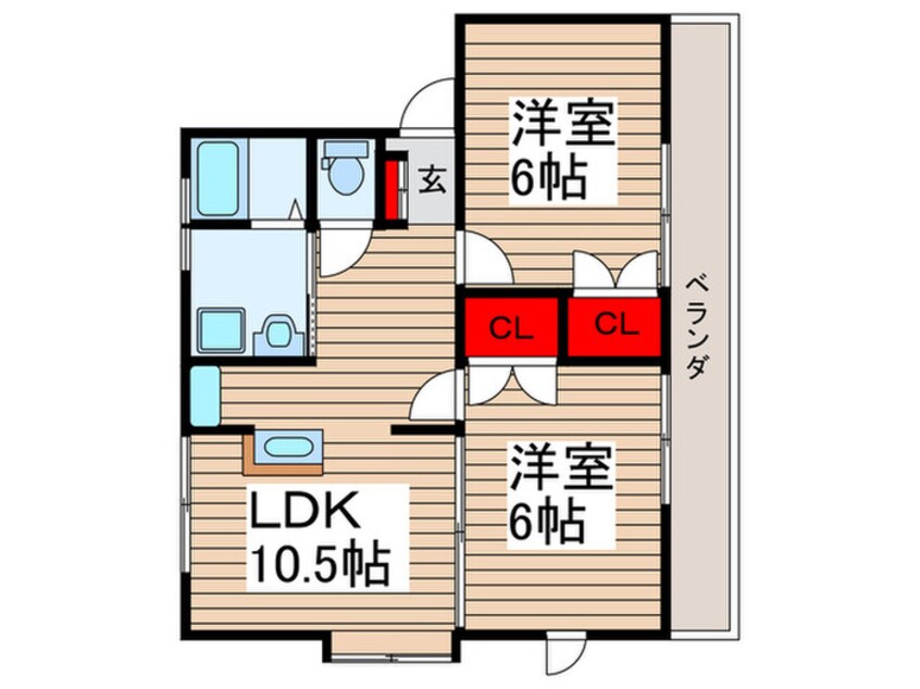 間取図 元山レジデンス