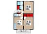 メゾネット　セピア 2DKの間取り