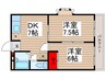 ウィンドテラス南行徳 2DKの間取り