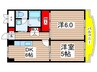 サニーパレス南 2DKの間取り