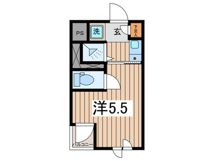 間取図 スカイコート西谷（304）