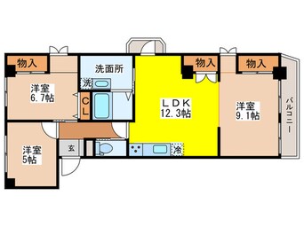 間取図 金津賀第5ビル