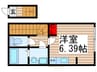 カインドネス秋津 1Rの間取り