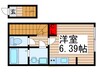 カインドネス秋津 1Rの間取り