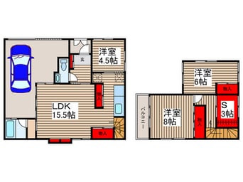 間取図 橋本方貸家2