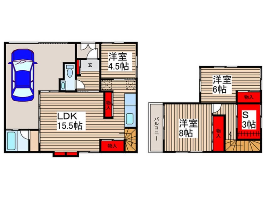 間取図 橋本方貸家2