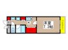 本町アンディ 1Kの間取り
