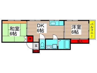 間取図 グランデ－ル不二