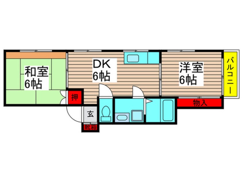 間取図 グランデ－ル不二