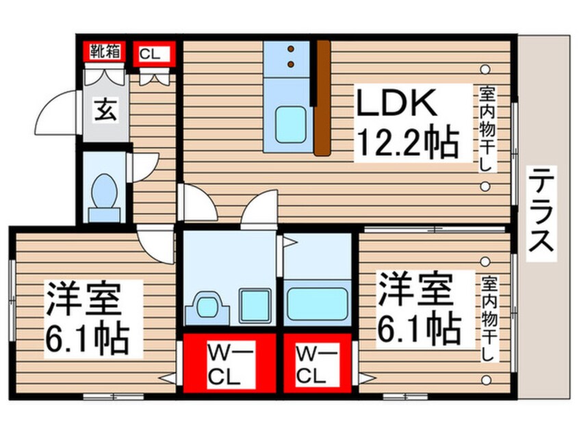 間取図 プレミール・ヴィラ