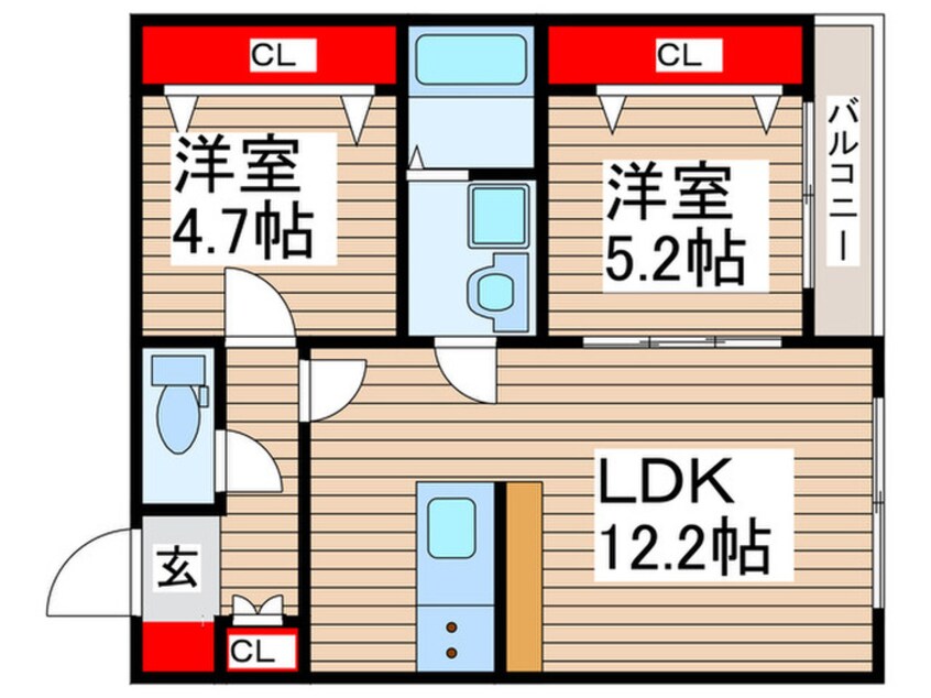 間取図 プレミール・ヴィラ