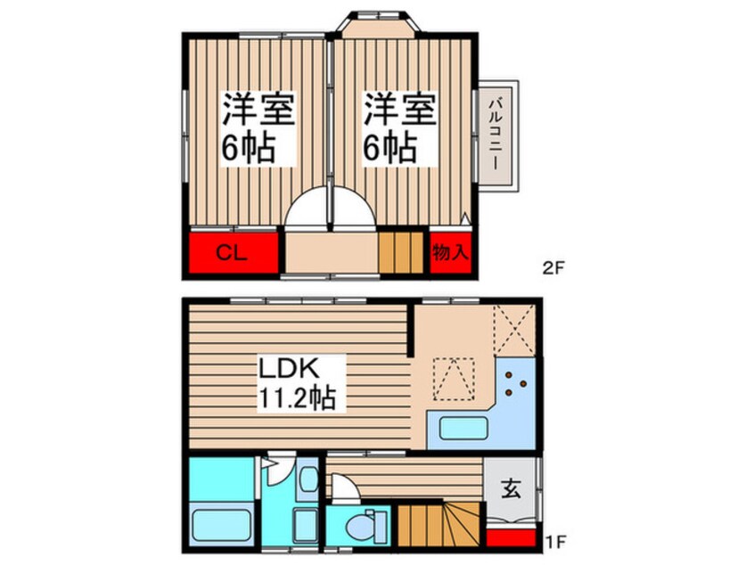 間取図 芝山4丁目戸建て