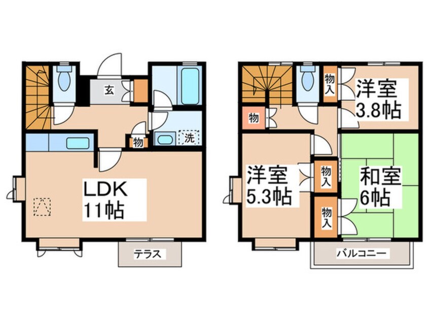 間取図 ガ－デンホ－ムズＦ