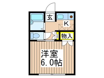 間取図 ファンテ－ヌメゾン片倉