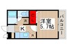 キャナルコ－ト 1Kの間取り