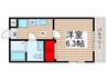 プランドール北柏 1Kの間取り