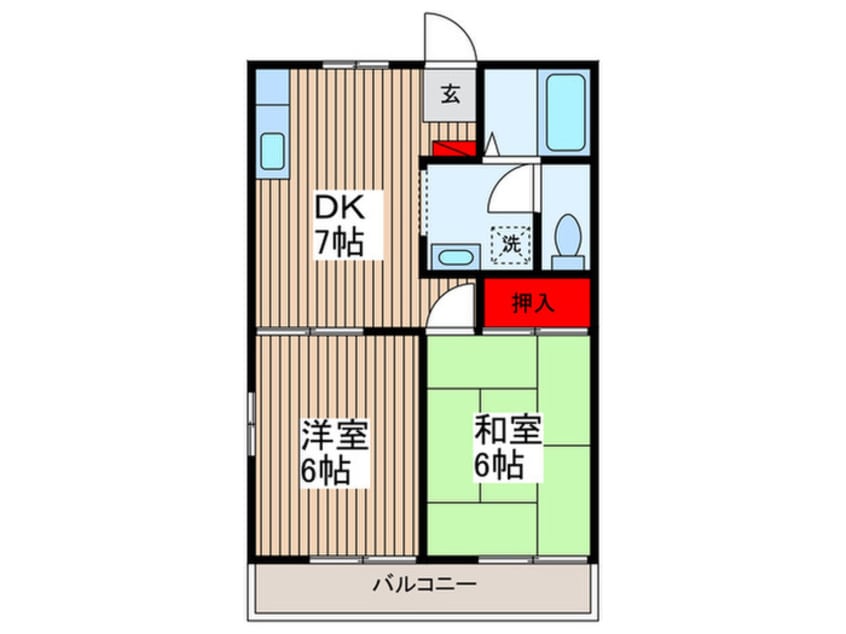 間取図 ファミリーグリーンＡ