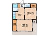 滝沢ハイム 2Kの間取り