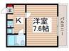 中央第１０北松戸ビル 1Kの間取り