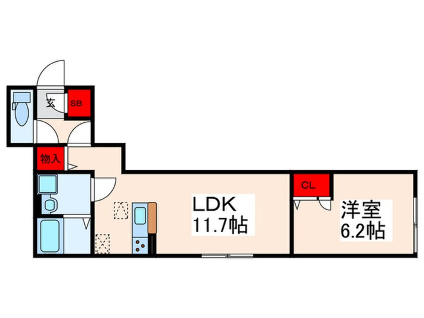 間取図 メゾン・ド・クレマ