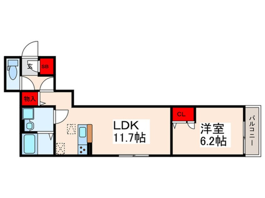 間取図 メゾン・ド・クレマ