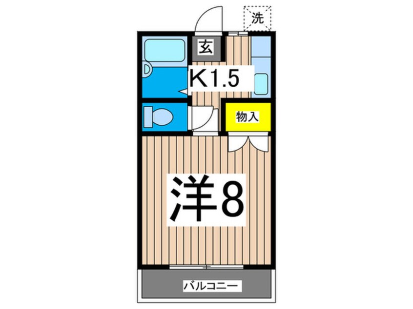 間取図 柳沼コ－ポ