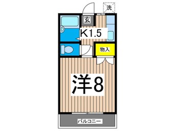 間取図 柳沼コ－ポ