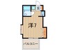 コ－ポグレイス 1Rの間取り