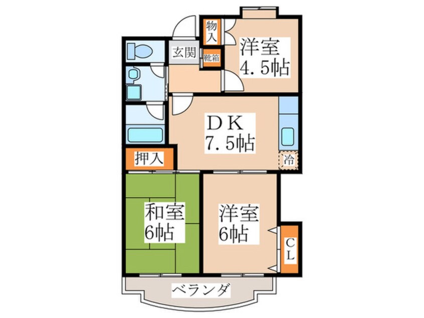 間取図 グラース武蔵野