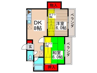 間取図 ダグラスファ－大野