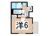 メゾン加藤　２ 1Kの間取り