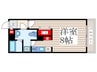 リブリ･松江 1Rの間取り
