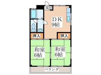 間取図 第２晴美ハイツ