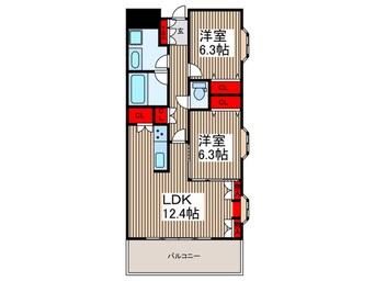 間取図 東川口ガーデンプラザ八番館