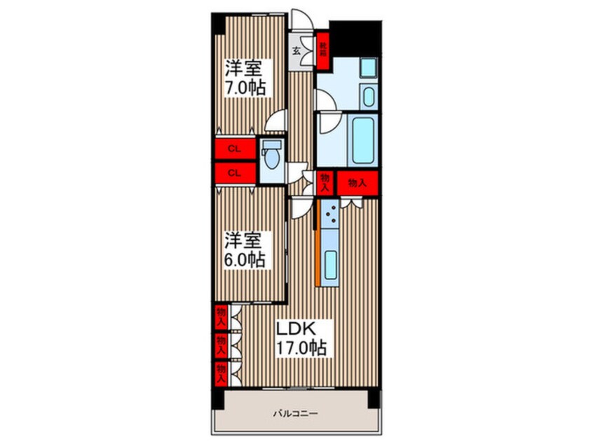 間取図 東川口ガーデンプラザ八番館